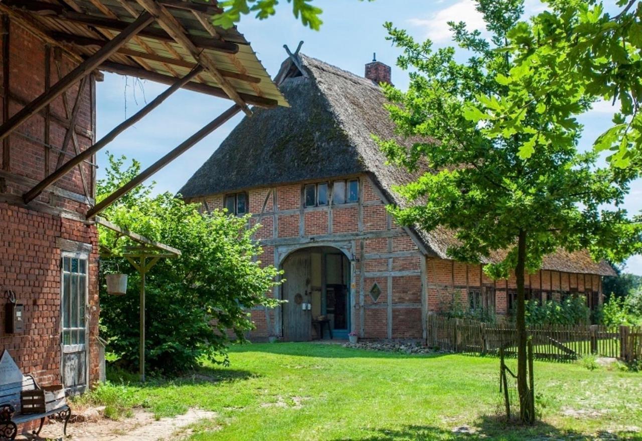 Reetscheune Kruezen Kruzen Buitenkant foto